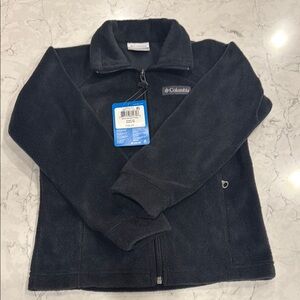 NWT Little Kids XS Columbia Black Fleece Jacket